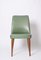 Green Leather Dining Chair attributed to Anonima Castelli, Italy, 1950s 4