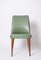 Green Leather Dining Chair attributed to Anonima Castelli, Italy, 1950s, Image 4