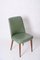 Green Leather Dining Chair attributed to Anonima Castelli, Italy, 1950s 2