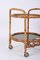 Mid-Century Serving Cart in Bamboo, Rattan and Green Formica, Italy, 1970s, Image 15