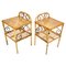 Bedside Tables in Bamboo & Rattan by Franco Albini, Italy, 1960s, Set of 2 2