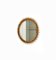 Specchio da parete rotondo in bambù e vimini di Franco Albini, Italia, anni '60, Immagine 3