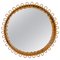 Round Bamboo & Rattan Wall Mirror by Franco Albini, Italy, 1960s, Image 1