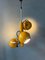 Vintage Space Age Pendant Lamp with Three Yellow Eyeball Shades, 1970s 3