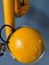 Vintage Space Age Pendant Lamp with Three Yellow Eyeball Shades, 1970s 10