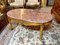 Oval Coffee Table with Marble Top 1