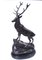 Statuette di cervo in bronzo di Moigniez, XX secolo, set di 2, Immagine 10