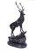 Grandes Statuettes Cerf en Bronze d'après Moigniez, 20ème Siècle, Set de 2 2