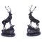 Large Bronze Stag Statuettes after Moigniez, 20th Century, Set of 2 1