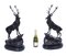 Large Bronze Stag Statuettes after Moigniez, 20th Century, Set of 2 16