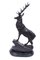 Statuette di cervo in bronzo di Moigniez, XX secolo, set di 2, Immagine 6