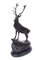 Large Bronze Stag Statuettes after Moigniez, 20th Century, Set of 2, Image 8