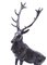 Large Bronze Stag Statuettes after Moigniez, 20th Century, Set of 2 9