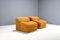 Italian Onda Lounge Chairs in Bouclé, Italy, 1970s, Set of 2, Image 4