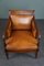 Empire Brown Leather Armchair 6