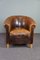 Vintage Brown Leather Armchair, Image 1