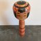 Rote japanische Vintage Kokeshi Holzpuppe 6