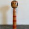 Japanese Red Stripy Handmade & Painted Kokeshi Wooden Doll 5