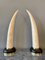 Tessellated Marble Faux Tusks, 1980s, Set of 2 7