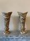 Tessellated Marble and Brass Vases, 1980s, Set of 2 3