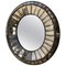Large Distressed Oval Cushion Panelled Mirror, 2010s 1