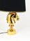 Lampada da tavolo Hollywood Regency Golden Horse, Italia, anni '70, Immagine 10