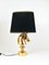 Hollywood Regency Gilt Horse Table Lamp, Italy, 1970s 5