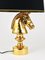 Hollywood Regency Gilt Horse Table Lamp, Italy, 1970s, Image 14