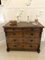 Antique Victorian Burr Walnut Chest of 4 Drawers and Card Table, 1800s 9