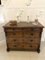 Antique Victorian Burr Walnut Chest of 4 Drawers and Card Table, 1800s, Image 9