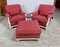 Large Chairs with Ottoman in Louis XVI Style, Set of 3 2