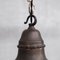Lámpara colgante francesa de opalino y latón, años 30, Imagen 8