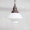 French Opaline and Brass Pendant Light, 1930s, Image 2