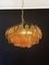 Murano Poliedri Chandelier in Amber Glasses by Carlo Scarpa for Mazzega, 1982 17