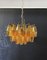 Murano Poliedri Chandelier in Amber Glasses by Carlo Scarpa for Mazzega, 1982 20