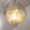 Large Tronchi Suspension Chandelier in Murano Glass, 1990s 6