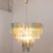 Large Tronchi Suspension Chandelier in Murano Glass, 1990s 5