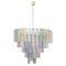 Large Tronchi Suspension Chandelier in Murano Glass, 1990s 1