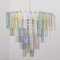 Large Tronchi Suspension Chandelier in Murano Glass, 1990s 3