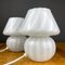Small Murano Mushroom Table Lamps, Italy, 1970s, Set of 2 11