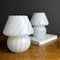 Small Murano Mushroom Table Lamps, Italy, 1970s, Set of 2 7