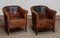 Late 19th Century Swedish Tan Nailed Leather Lounge Chairs, 1890s, Set of 2, Image 11