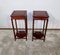 Tables d'Appoint en Acajou, Chine, 1890s, Set de 2 1