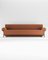 Paloma Sofa in Boucle Burnt Orange and Smoked Oak by Bernhardt & Vella for Collector 1