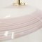 White Murano Glass Table Lamp with Pink and Gray, 1980s 6