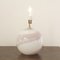 White Murano Glass Table Lamp with Pink and Gray, 1980s 3