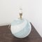Lampe de Bureau Blanche en Verre de Murano avec Décorations en Filigrane Turquoise et Gris, 1980s 5