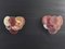 Glass Wall Sconces with 10 Iridescent Alabaster Pink Discs from Mazzega, 1990, Set of 2, Image 1