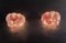 Glass Wall Sconces with 10 Iridescent Alabaster Pink Discs from Mazzega, 1990, Set of 2, Image 6