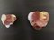Glass Wall Sconces with 10 Iridescent Alabaster Pink Discs from Mazzega, 1990, Set of 2 2